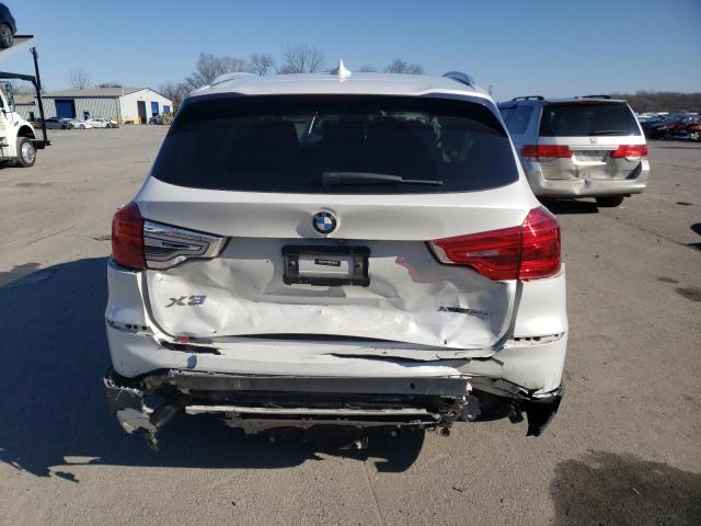 5UXTR9C59JLD68872 - 2018 BMW X3 XDRIVE30I WHITE photo 6