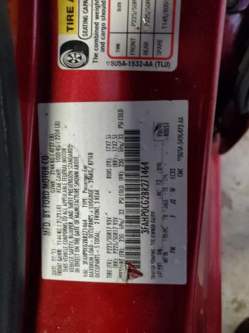 3FAHP0CG2BR271464 - 2011 FORD FUSION SEL RED photo 12