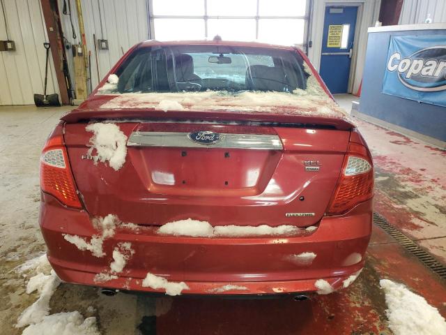 3FAHP0CG2BR271464 - 2011 FORD FUSION SEL RED photo 6