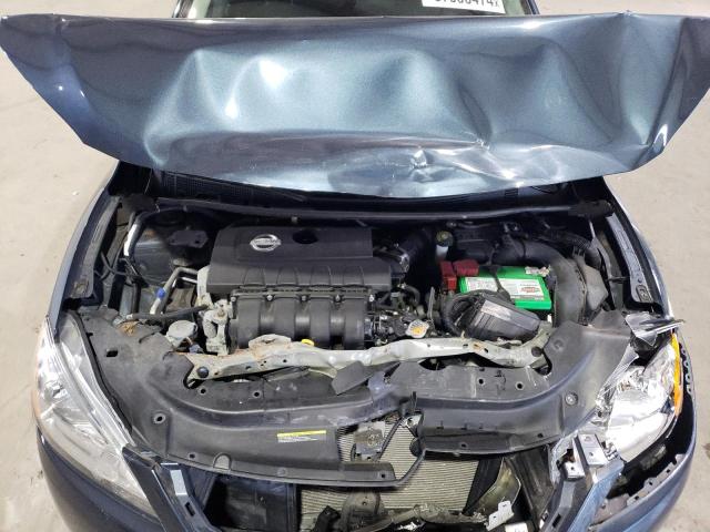 3N1AB7AP8EY215449 - 2014 NISSAN SENTRA S BLUE photo 11