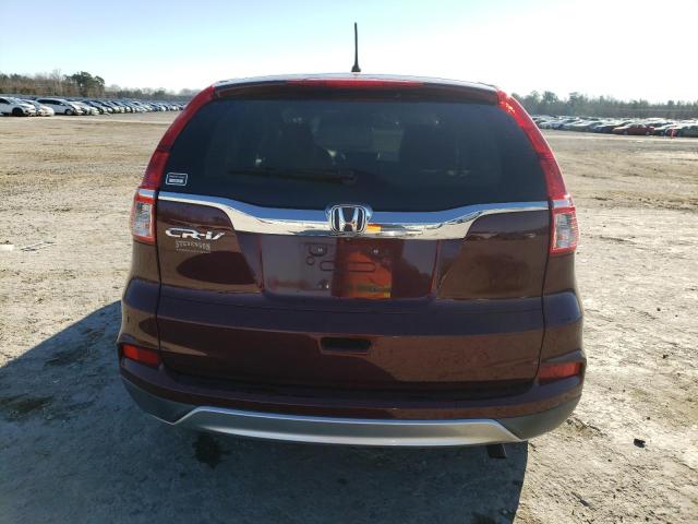 2HKRM3H57FH532368 - 2015 HONDA CR-V EX BURGUNDY photo 6