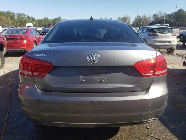 1VWBH7A35DC015565 - 2013 VOLKSWAGEN PASSAT SE GRAY photo 6