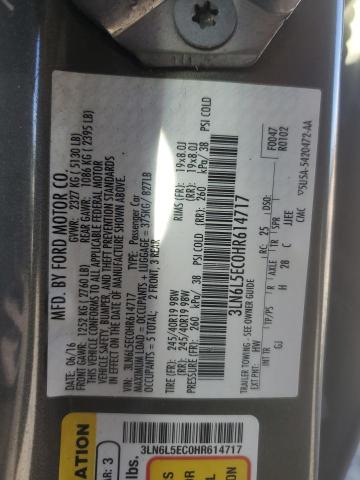 3LN6L5EC0HR614717 - 2017 LINCOLN MKZ RESERVE ნაცრისფერი ფოტო 13