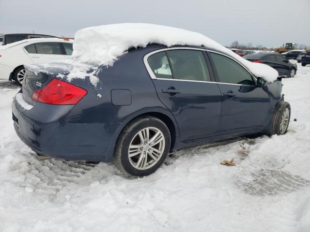 JN1DV6AR4BM651875 - 2011 INFINITI G25 BLUE photo 3