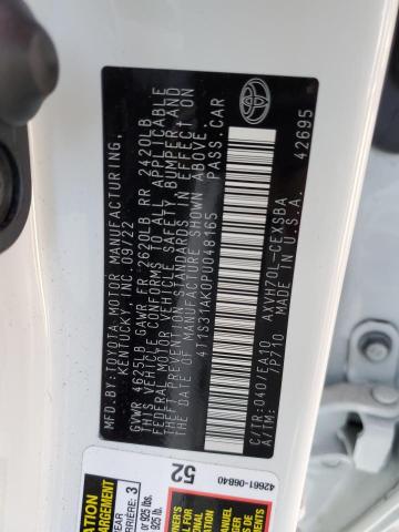 4T1S31AK0PU048165 - 2023 TOYOTA CAMRY SE NIGHT SHADE WHITE photo 13