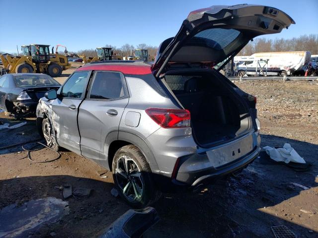 KL79MTSL6NB112170 - 2022 CHEVROLET TRAILBLAZE RS GRAY photo 2