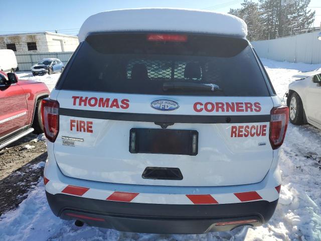 1FM5K8AR6GGB44614 - 2016 FORD EXPLORER POLICE INTERCEPTOR 白色 照片 6