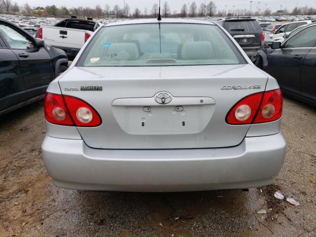 1NXBR32E57Z932928 - 2007 TOYOTA COROLLA CE SILVER photo 6