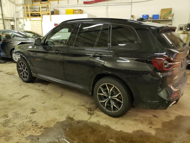 5UX53DP00N9M87244 - 2022 BMW X3 XDRIVE30I BLACK photo 2