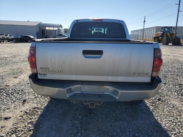 3TMMU52N96M002833 - 2006 TOYOTA TACOMA DOUBLE CAB LONG BED SILVER photo 6