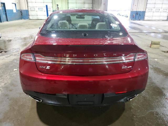 3LN6L2G93GR631378 - 2016 LINCOLN MKZ RED photo 6