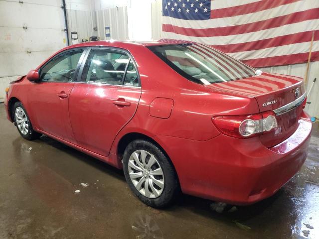 5YFBU4EE0DP204270 - 2013 TOYOTA COROLLA BASE MAROON photo 2