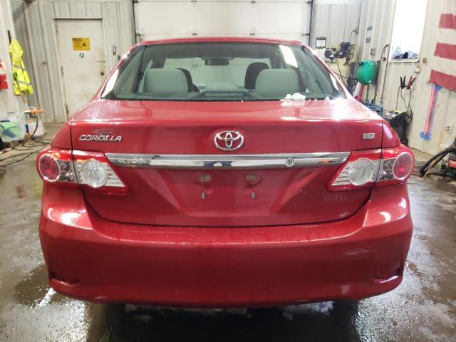 5YFBU4EE0DP204270 - 2013 TOYOTA COROLLA BASE MAROON photo 6