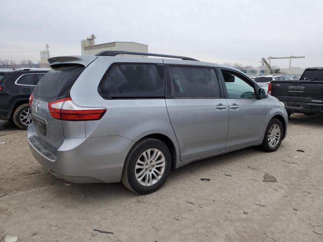 5TDYK3DC1GS732163 - 2016 TOYOTA SIENNA XLE SILVER photo 3