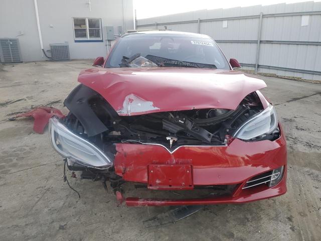 5YJSA1E29HF189458 - 2017 TESLA MODEL S წითელი ფოტო 5