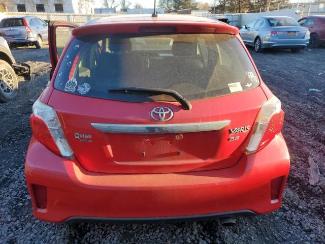 JTDKTUD39CD516642 - 2012 TOYOTA YARIS RED photo 6