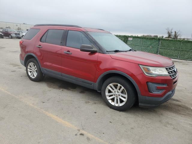 1FM5K7BH7GGD20747 - 2016 FORD EXPLORER RED photo 4