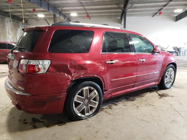 1GKKVTEDXCJ128658 - 2012 GMC ACADIA DENALI RED photo 3