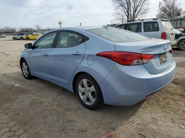 KMHDH4AE6DU534061 - 2013 HYUNDAI ELANTRA GLS BLUE photo 2