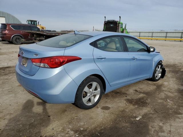 KMHDH4AE6DU534061 - 2013 HYUNDAI ELANTRA GLS BLUE photo 3