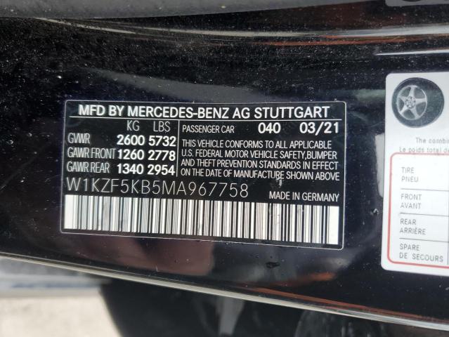 W1KZF5KB5MA967758 - 2021 MERCEDES-BENZ E 450 4MATIC BLACK photo 13