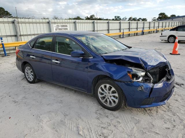 3N1AB7AP4KY363237 - 2019 NISSAN SENTRA S BLUE photo 4