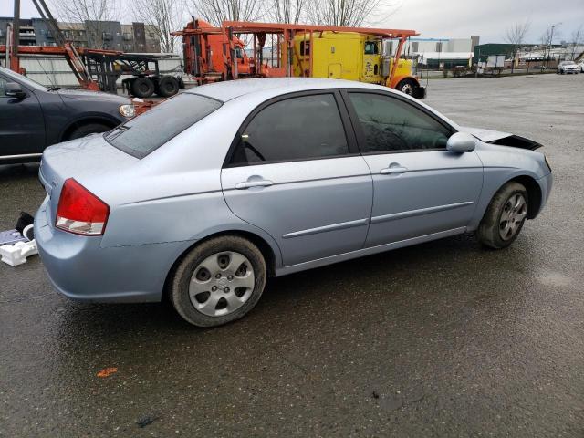 KNAFE122985574625 - 2008 KIA SPECTRA EX BLUE photo 3