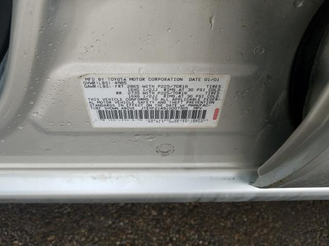 JTEHF21A910007305 - 2001 TOYOTA HIGHLANDER  photo 10