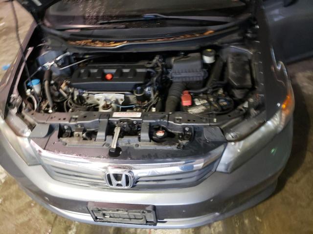 19XFB2F55CE103588 - 2012 HONDA CIVIC LX GRAY photo 11