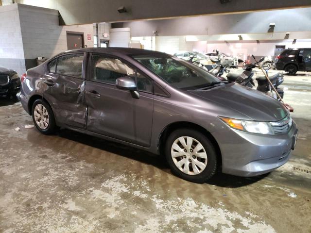 19XFB2F55CE103588 - 2012 HONDA CIVIC LX GRAY photo 4