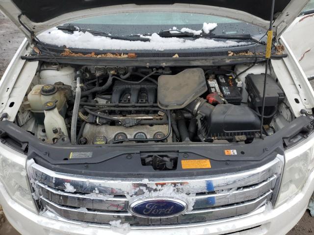 2FMDK4JC6ABA60551 - 2010 FORD EDGE SEL WHITE photo 11