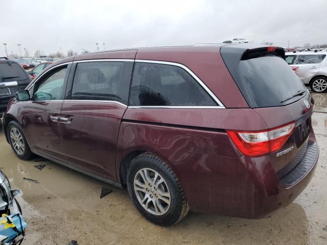 5FNRL5H63CB116383 - 2012 HONDA ODYSSEY EXL BURGUNDY photo 2