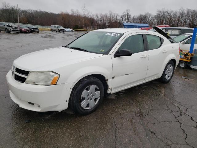 1B3CC4FB4AN127506 - 2010 DODGE AVENGER SXT WHITE photo 1