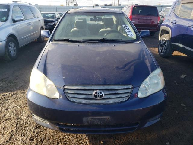 2T1BR32E33C120507 - 2003 TOYOTA COROLLA CE BLUE photo 5