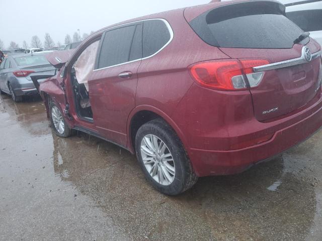 LRBFXASA0HD239455 - 2017 BUICK ENVISION PREFERRED BURGUNDY photo 2