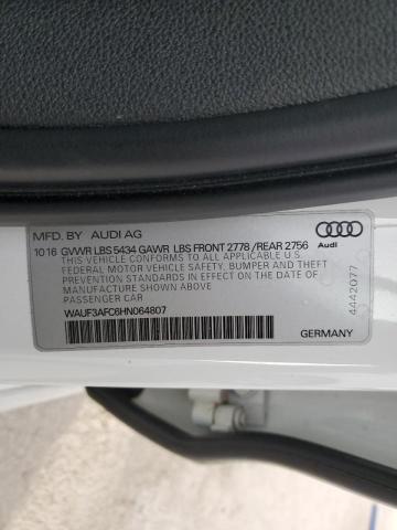 WAUF3AFC6HN064807 - 2017 AUDI A6 COMPETITION PRESTIGE Ağ foto 12