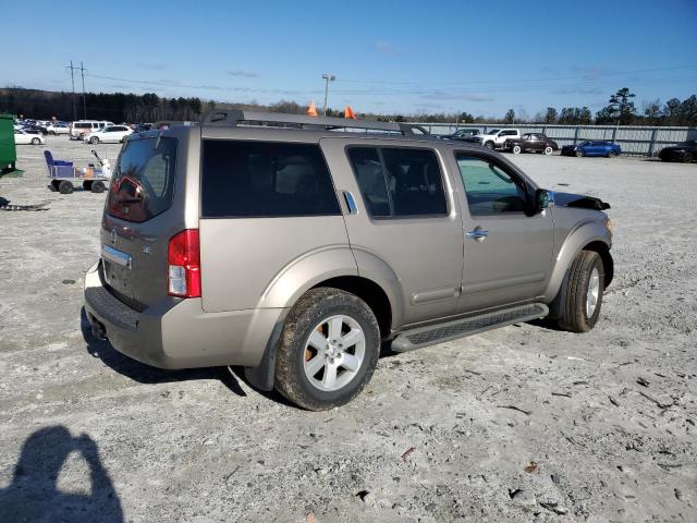 5N1AR18U48C643352 - 2008 NISSAN PATHFINDER S BEIGE photo 3