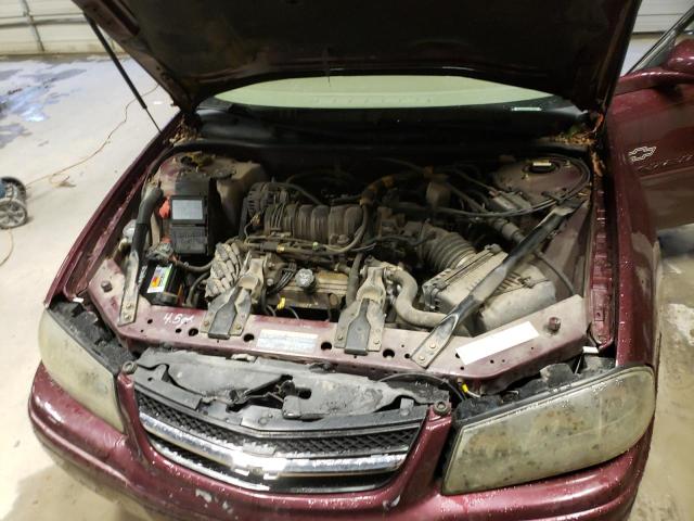 2G1WH52K249376623 - 2004 CHEVROLET IMPALA LS BURGUNDY photo 11