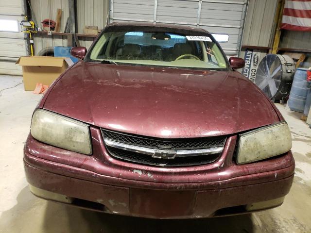 2G1WH52K249376623 - 2004 CHEVROLET IMPALA LS BURGUNDY photo 5