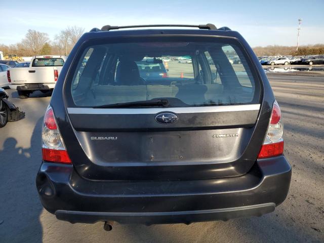 JF1SG63638H724792 - 2008 SUBARU FORESTER 2.5X BLACK photo 6