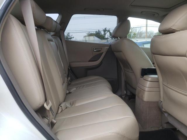 JN8AZ08W06W542762 - 2006 NISSAN MURANO SL WHITE photo 10