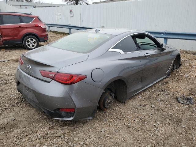 JN1CV7EL3HM320284 - 2017 INFINITI Q60 BASE GRAY photo 3