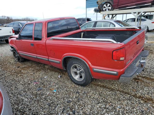 1GCCS19X5W8232844 - 1998 CHEVROLET S TRUCK S10 RED photo 2