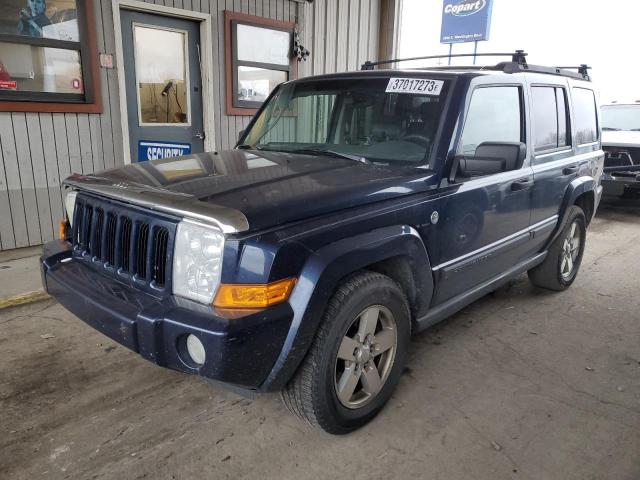 1J8HG48N76C123901 - 2006 JEEP COMMANDER BLUE photo 1