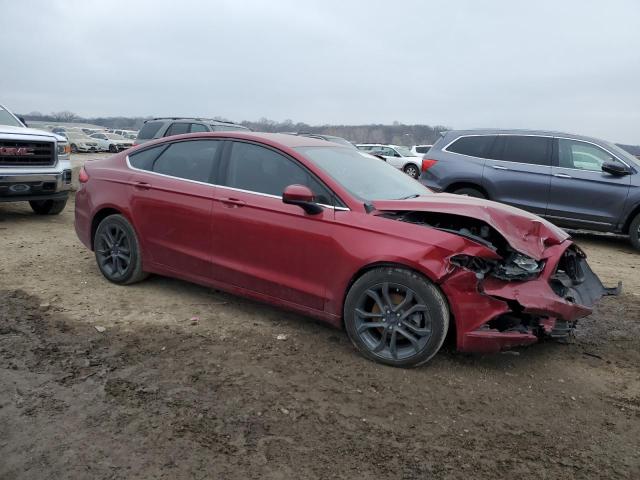 3FA6P0HD5JR127427 - 2018 FORD FUSION SE MAROON photo 4