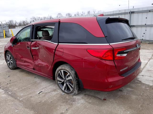 5FNRL6H86PB007056 - 2023 HONDA ODYSSEY TOURING RED photo 2