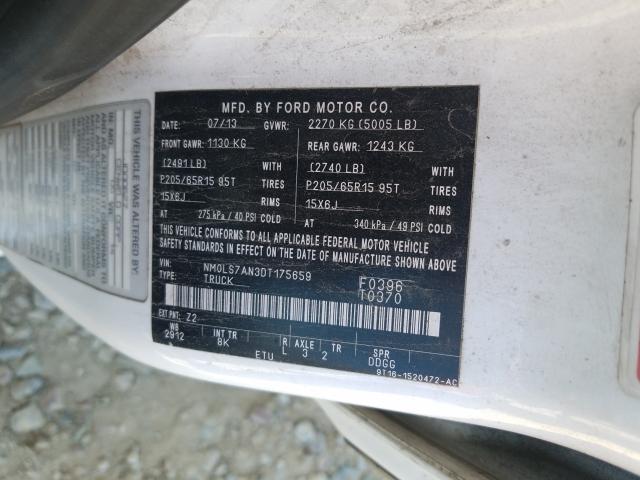 NM0LS7AN3DT175659 - 2013 FORD TRANSIT CONNECT XL  photo 10