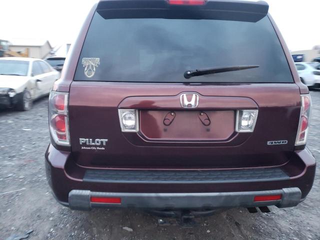 5FNYF18578B032030 - 2008 HONDA PILOT EXL MAROON photo 6