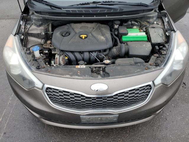 KNAFX4A62E5133866 - 2014 KIA FORTE LX GRAY photo 11