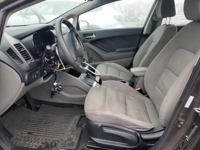 KNAFX4A62E5133866 - 2014 KIA FORTE LX GRAY photo 7